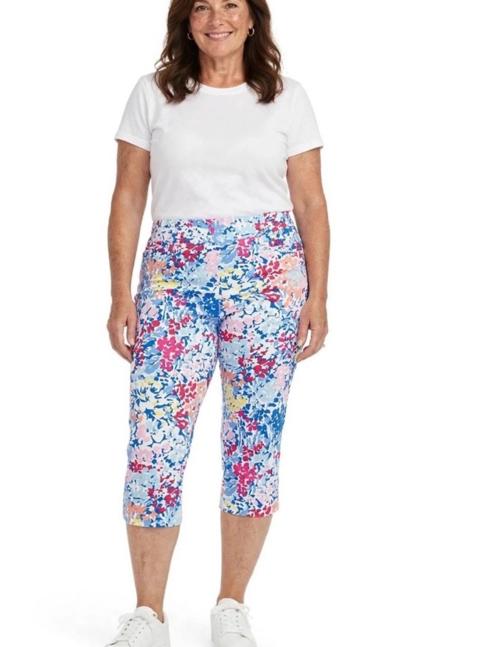 Kim Rogers Multicolor Millennium Capri Pants Size 14